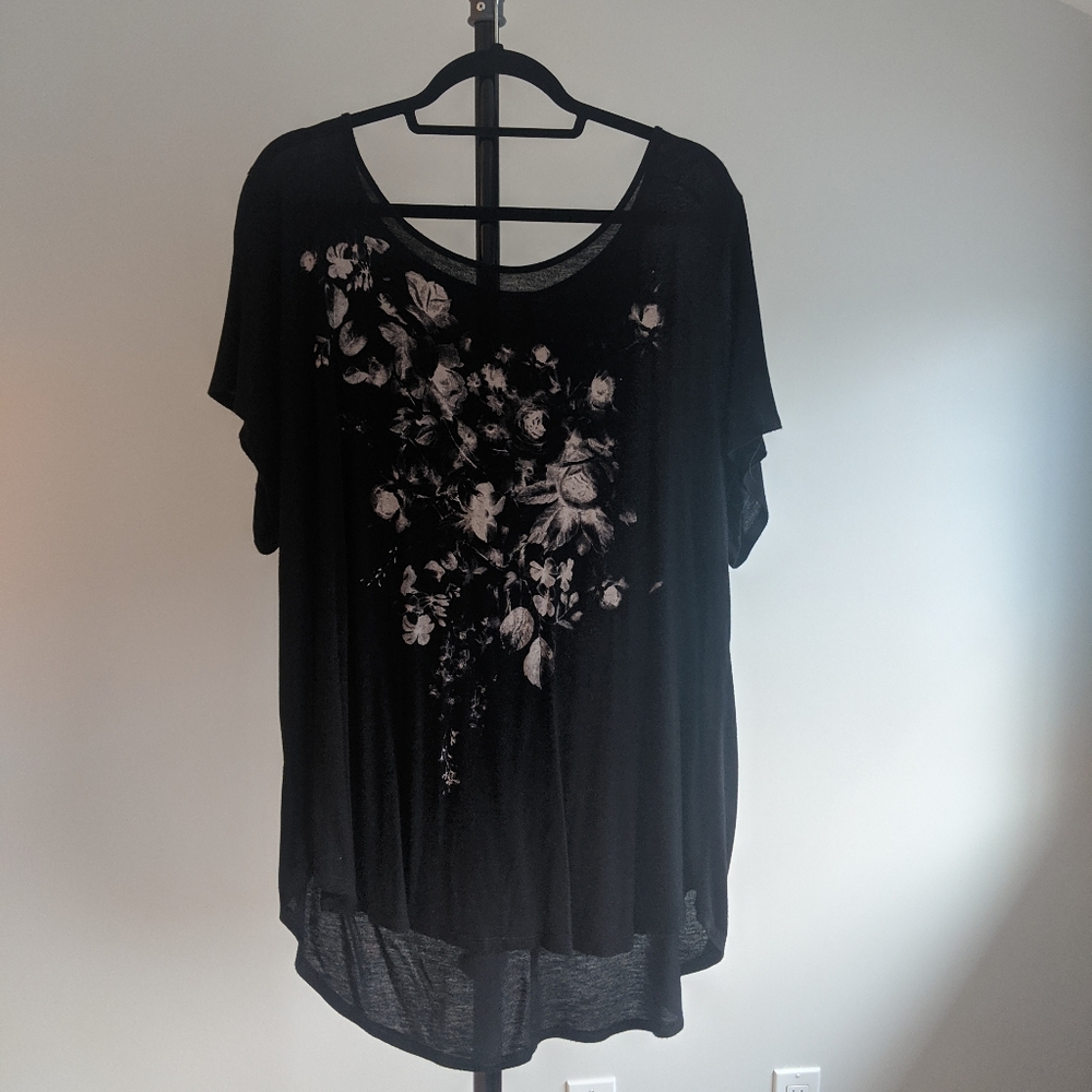 High low knit t-shirt